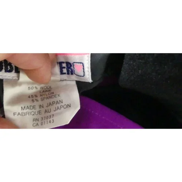 Obermeyer Womens 8 Pants VTG ITB Stretch Pant Wool Blend Ski Snow Purple